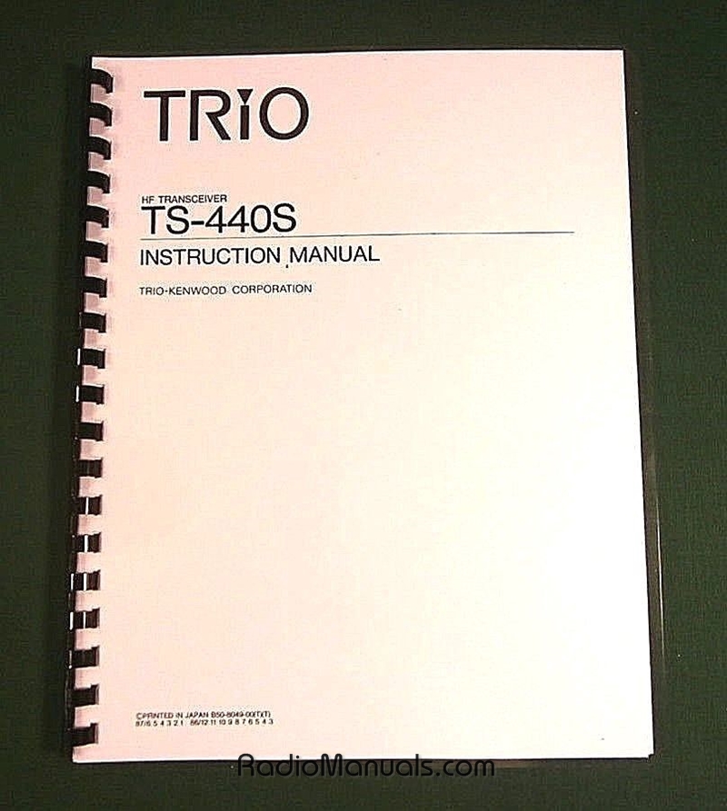 Kenwood TS-440S Instruction Manual
